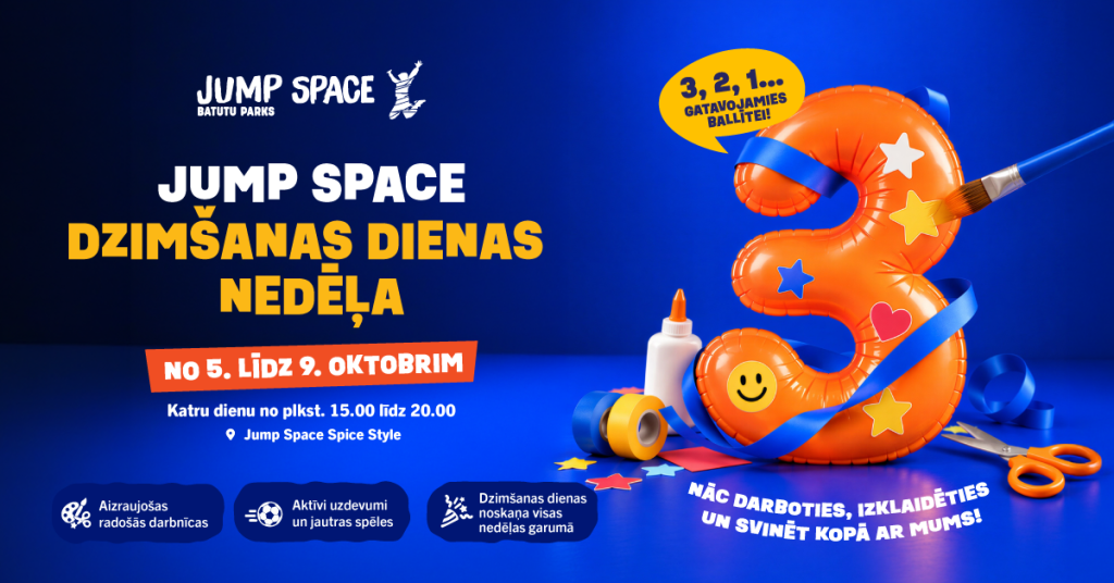 Jump Space dzimšanas dienas nedēļa!